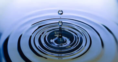 A single drop of water into a clean bath tub.